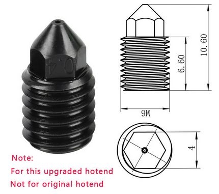 X1-Carbon/Bambu Lab P1P Gehärtete Stahl Düse Für Hotend Upgrade