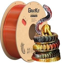 Gratkit Silk Multicolor Tri PLA Filament 1Kg