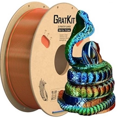 Gratkit Silk Multicolor Tri PLA Filament 1Kg