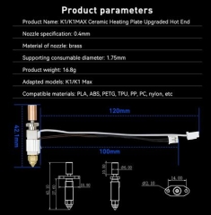 Creality K1/K1 Max/CR-M4 Hotend Upgrade Kit V4